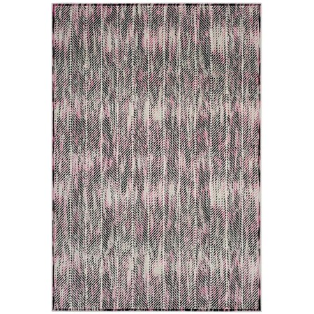 Safavieh 8 x 10 ft. Contemporary Skyler Power Loom Area RugGrey & Pink SKY194P-8